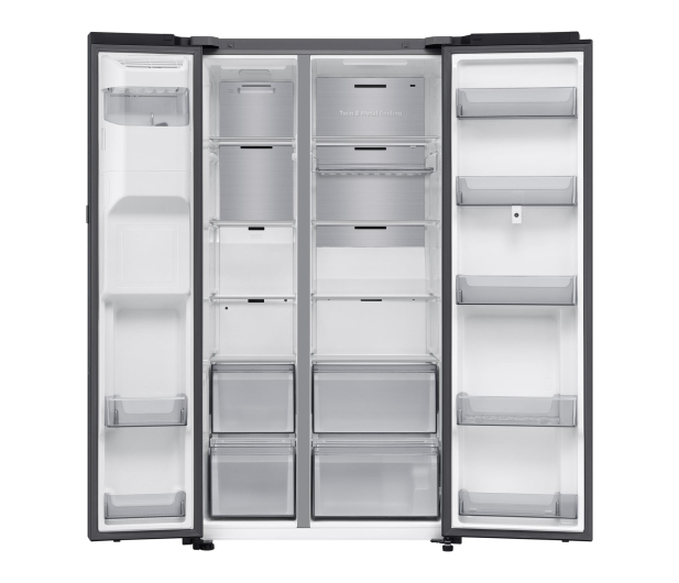 Lodówka Samsung RS90F66BEFEO Family Hub No Frost 178,4cm Grafitowa Stal Dystrybutor Kostkarka AI 614L - 1351927 - zdjęcie 3